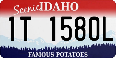 ID license plate 1T1580L