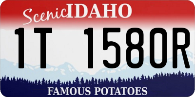 ID license plate 1T1580R