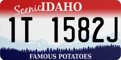 ID license plate 1T1582J
