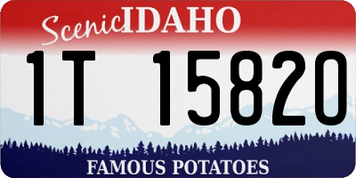 ID license plate 1T1582O