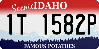 ID license plate 1T1582P