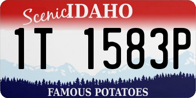 ID license plate 1T1583P