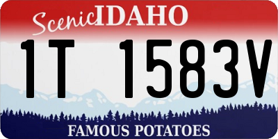 ID license plate 1T1583V