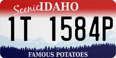 ID license plate 1T1584P