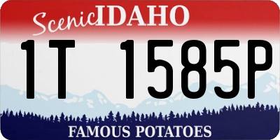 ID license plate 1T1585P