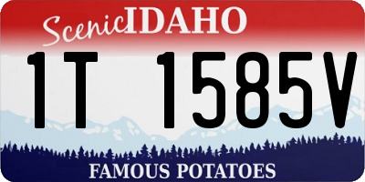 ID license plate 1T1585V