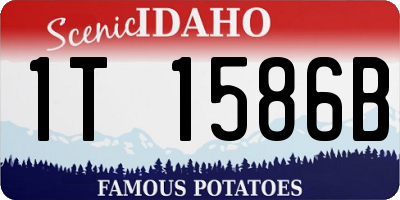 ID license plate 1T1586B