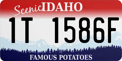 ID license plate 1T1586F