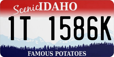 ID license plate 1T1586K