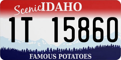 ID license plate 1T1586O