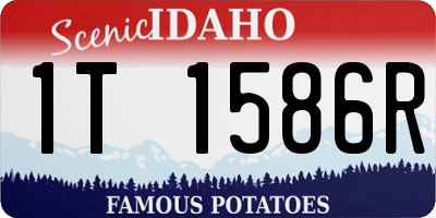 ID license plate 1T1586R