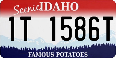 ID license plate 1T1586T