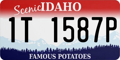 ID license plate 1T1587P