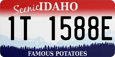 ID license plate 1T1588E