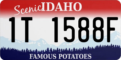 ID license plate 1T1588F