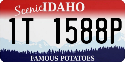 ID license plate 1T1588P