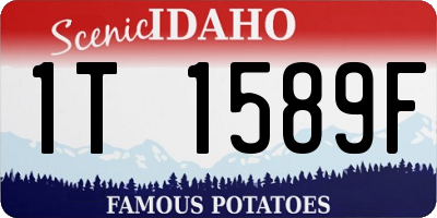 ID license plate 1T1589F