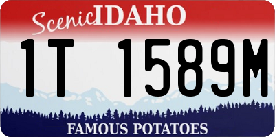 ID license plate 1T1589M