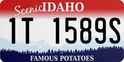 ID license plate 1T1589S