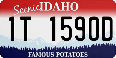 ID license plate 1T1590D