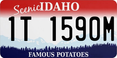 ID license plate 1T1590M