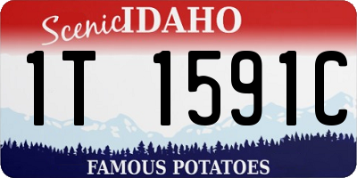 ID license plate 1T1591C