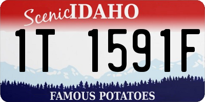 ID license plate 1T1591F