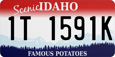 ID license plate 1T1591K