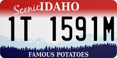 ID license plate 1T1591M