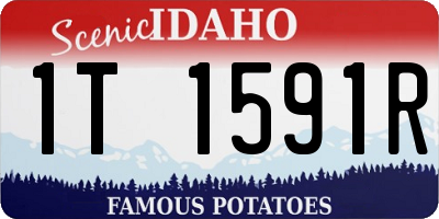 ID license plate 1T1591R
