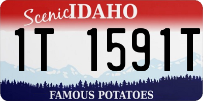 ID license plate 1T1591T
