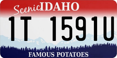 ID license plate 1T1591U