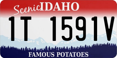 ID license plate 1T1591V