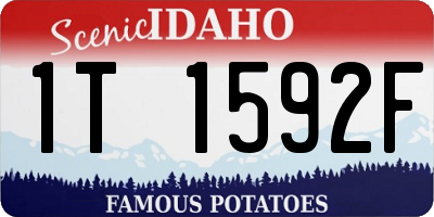 ID license plate 1T1592F