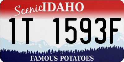 ID license plate 1T1593F