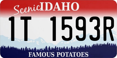 ID license plate 1T1593R