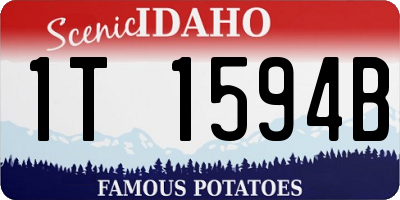 ID license plate 1T1594B