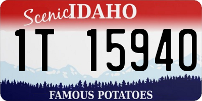 ID license plate 1T1594O