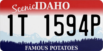 ID license plate 1T1594P