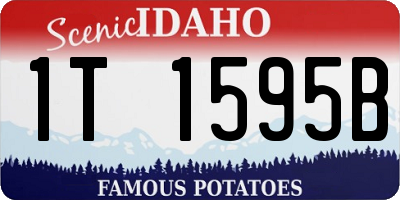 ID license plate 1T1595B