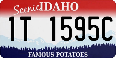 ID license plate 1T1595C