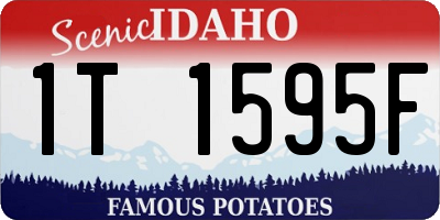 ID license plate 1T1595F