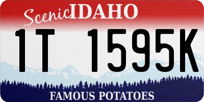 ID license plate 1T1595K