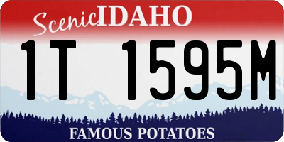 ID license plate 1T1595M