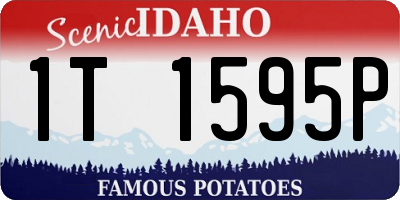 ID license plate 1T1595P