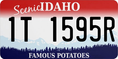 ID license plate 1T1595R