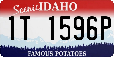 ID license plate 1T1596P