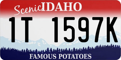 ID license plate 1T1597K