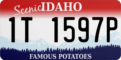 ID license plate 1T1597P