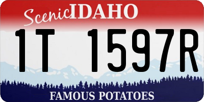 ID license plate 1T1597R